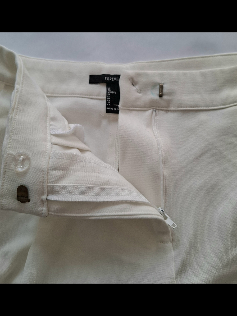 Forever 21 Off-White High-Rise Tailored Trousers - Picture 3 of 6